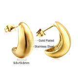 New Fashion Open Curved C Hoop Earrings