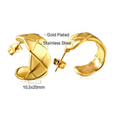 New Exquisite Fashion Open Half Round C Hoop Earrings