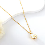 2023 New Oval Accessories with White Shell Necklace