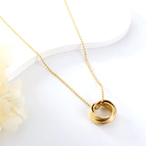 New Fashion Multiple Circles Mixed Accessories Necklace