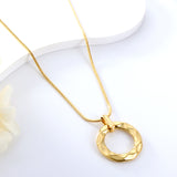 New Fashion Circle Bump Uneven Cutout Accessory Necklace