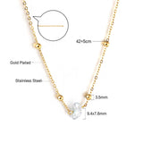 New Fashion Shaped Mixed-Color Zircon Necklace（Color Random Delivery）