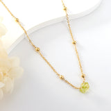 New Fashion Shaped Mixed-Color Zircon Necklace（Color Random Delivery）