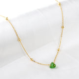 New Fashion Shaped Mixed-Color Zircon Necklace（Color Random Delivery）