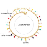 New Mixed Color Oval Oil Drip Bracelet For Women