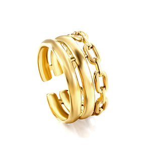 2023 New Fashion Stainless Steel Anti-allergy Ring For Women