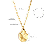 2023 New Bump Uneven Oval Pendant Necklace