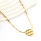 2023 New Fashion Round Pendant Necklace For Women