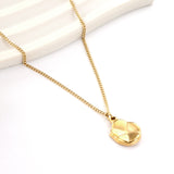 2023 New Bump Uneven Oval Pendant Necklace