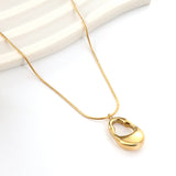 2023 New Fashion Oval Cutout Pendant Necklace For Women