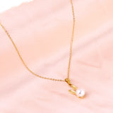 2023 New Cactus Shape Pendant with White Pearl Necklace