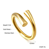 Latest Trends Fashion Minimalist Rings 18K Gold Plated Rings