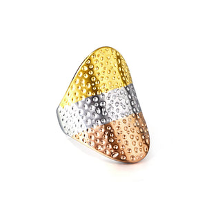 Anillos chapados en oro de 18 quilates, el último diseño de anillo de oro.