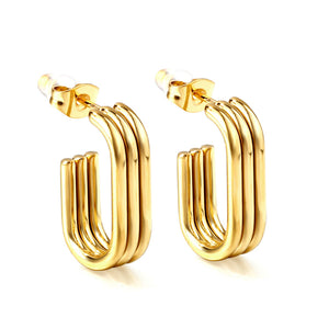 The latest models of gold Earrings fall sense C Earrings