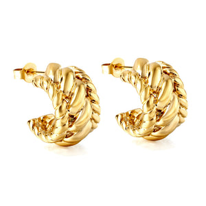 The latest models of gold Earrings fall sense C Earrings