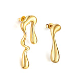 Boucles d'oreilles pendantes irrégulières