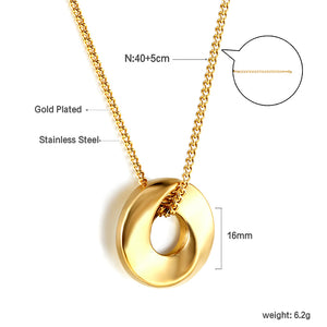 Fashionable minimalist pendant necklace