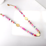 18K gold plated + 3 circles lariat necklace