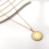 The newest gold pendant necklace with the latest design