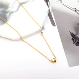 Heart-shaped Mixed Color Accessories With Diamond Necklace