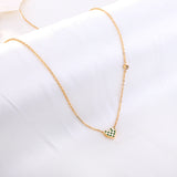 Heart-shaped Mixed Color Accessories With Diamond Necklace