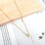 Round Mixed Color Accessories With Diamond Necklace