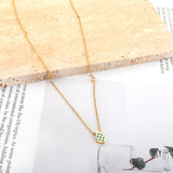 Water Drop Shape Mixed Color Accessories With Diamond Necklace