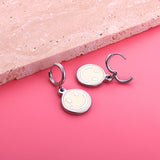 Fashion Stainless Steel Yellow Smiley Earrings