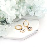 18k Gold-plated Mountains Pattern Earrings