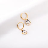 18k Gold-plated Mountains Pattern Earrings