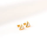 2022 Fashion Stainless Steel Triangle Stud Earrings