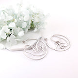 Fashion Stainless Steel Baby Hollow Earrings