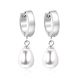 ASON – boucles d'oreilles coréennes en forme de goutte d'eau pour femmes, ensemble de boucles d'oreilles suspendues en acier inoxydable, bijoux féminins 