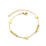 Boho Classic Woman's Bracelets Beads Chains Wrist Jewerly For Woman Simple Design Gold Plated Star Charms My Orders