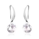 ASON – boucles d'oreilles rondes en zircone cubique pour femmes/filles, en acier inoxydable, couleur or, bijoux à la mode, cadeau de mariage 