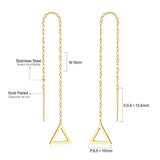 ASON Korean Statement Long Tassel Drop Dangle Earrings 2022 for Women Stainless Steel Earring Set Female Fashion Jewelry