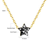 ASON Star Pendants Clay Jewelry Women Statement Long Necklace Pendant Gold 316LStainless Steel Chain Necklaces Pendants Set