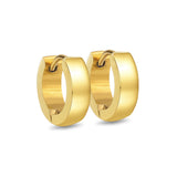 ASON Corea estilo Simple declaración Piercing aro pendientes joyería para Mujeres Hombres Color oro joyería de moda de acero inoxidable 