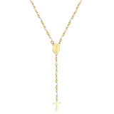 ASON – chapelets catholiques scapulaires longs, perles, pendentif croix chrétienne, colliers en acier inoxydable pour femmes et hommes, bijoux ras de cou