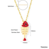 Collier pendentif fraise en cristal pour femmes et filles, mignon, en acier inoxydable, étanche, doux, ras du cou, cadeaux d'anniversaire 