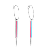 Boucles d'oreilles pendantes pendantes, flambant neuf, tendance, en couches, pour femmes de bureau, cerceaux rectangulaires 