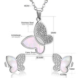 ASON mignon papillon pendentif Collier Collier fête en acier inoxydable couleur or colliers Collier ras du cou femmes accessoires 