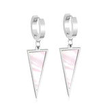 ASON – boucles d'oreilles en forme de Triangle pour femmes, Style tendance, en acier inoxydable, couleur or, bijoux de fête, usage quotidien, Piercing 