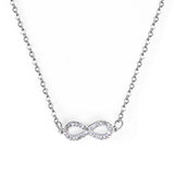 Aesthetic Classic Simple Charm Collier Shiny Cubic Zirconia Women Pendant Necklace For Office Dailywear Christmas