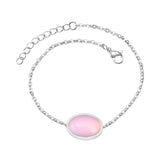 ASON Bracelets pour femme noir/rose/bleu/rouge Style bohème lien chaîne Bracelet femmes fille acier inoxydable réglable cadeau