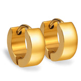 ASON Corea estilo Simple declaración Piercing aro pendientes joyería para Mujeres Hombres Color oro joyería de moda de acero inoxidable 