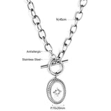 Fashion Shell Evil Eye Pendant Necklace Snake Pearl Double Chain For Women Stainless Steel Turkish Wedding Party Gifts