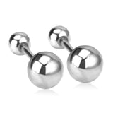 Boucles d'oreilles rondes en forme de cœur et d'étoile en zircone AAA pour femmes, 6mm, Piercing géométrique brillant, mode coréenne 