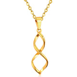 ASON elegantes collares de cadena de acero inoxidable de Color dorado con colgante para hombres y mujeres, gargantillas, accesorios de regalo para fiestas, joyería 