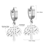 ASON Korean Statement Drop Dangle Geometric Earrings 2022 for Women Stainless Steel Hanging Earring Set for Female Jewelry